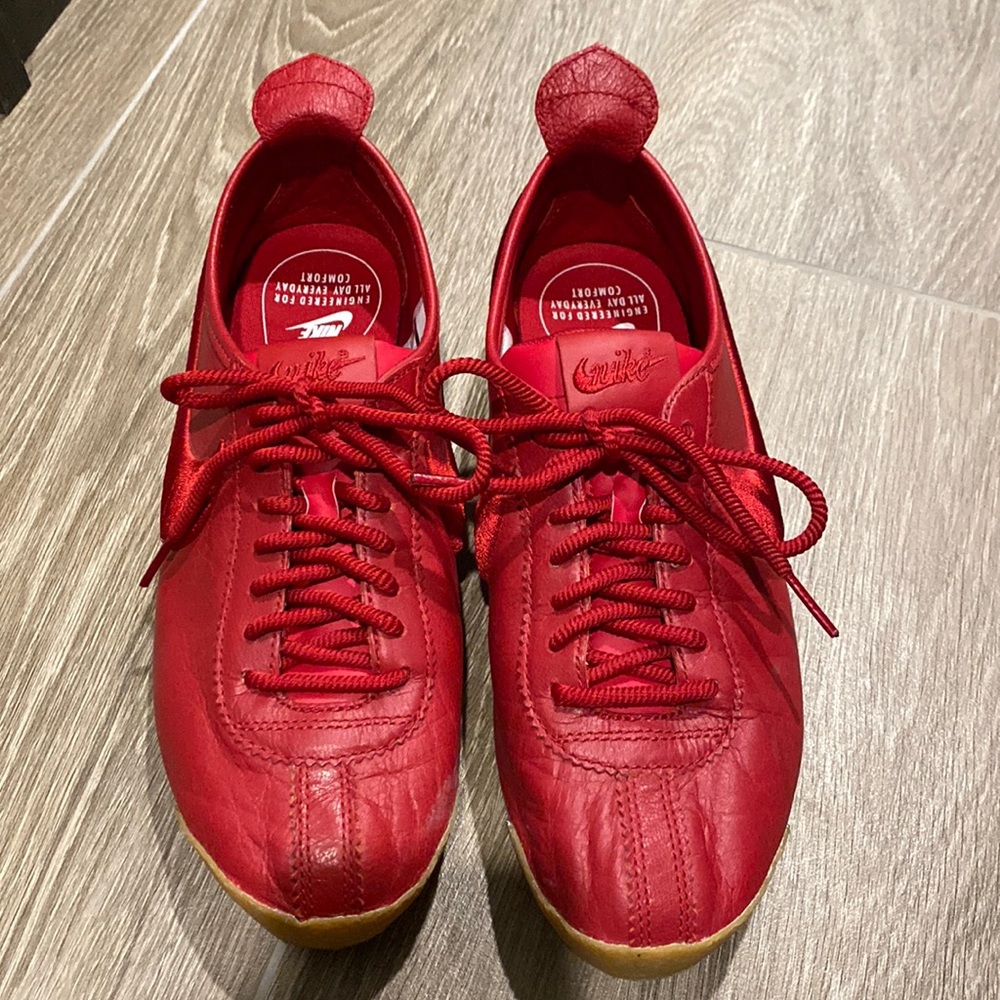 Red Nike sneakers